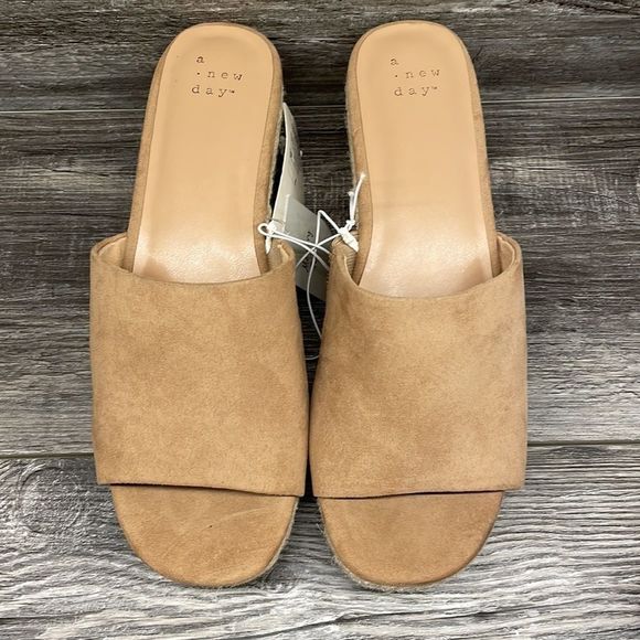 Women's Mavis Espadrille Mule Wedges - A New Day - Picture 3 of 8